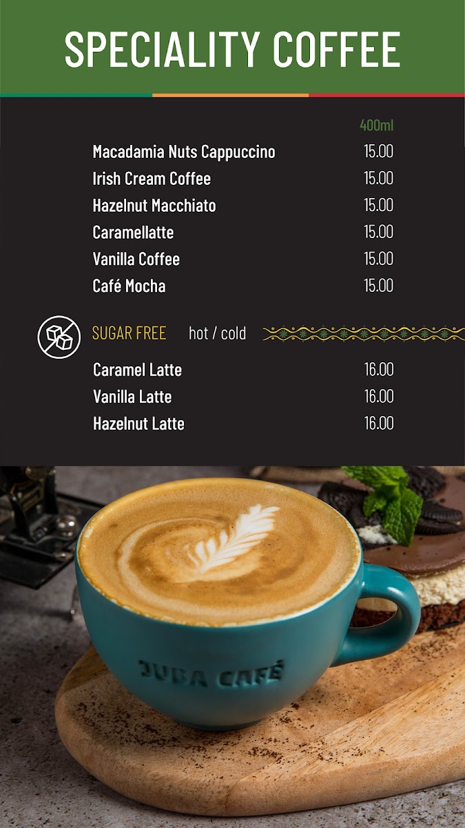 Menu Juba Coffee Dâmbovița Mall-2